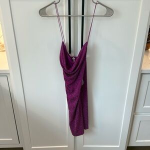 Pink shorter dress size 12-13 sparkles never been worn